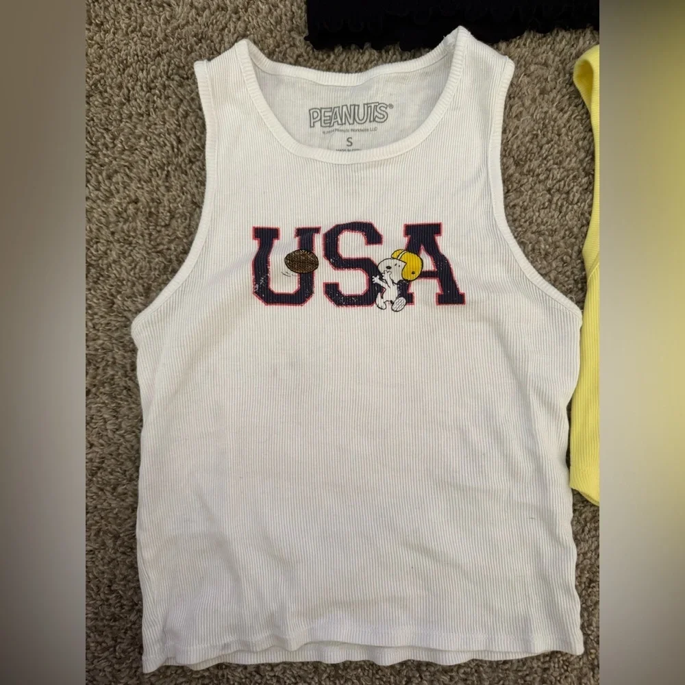Set Bundle Lot Of Tank Tops Cropped Women’s Juniors Size Small Medium ￼ - Picture 2 of 8